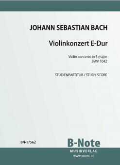 Violin concerto in E major BWV 1042 (Pocket score) 