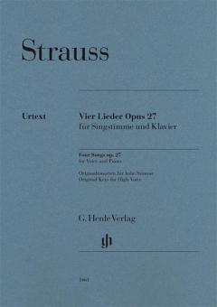 4 Songs op. 27 