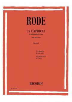 Capricci In Forma Di Studi 24 Caprices For Violin Unacc 