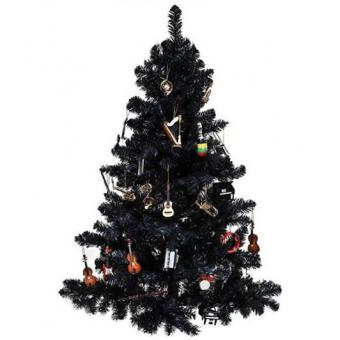 Postcard Christmas tree black (10 pcs) 
