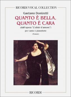 Quanto e Bella Quanto A Cara Tenor/Piano It from L Elisir D'amore 