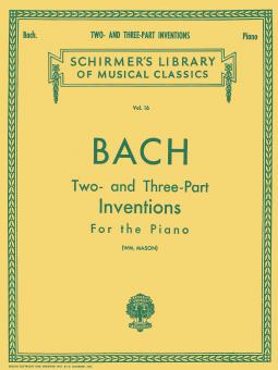 Two and Three Part Inventions for The Piano 