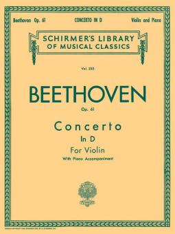 Concerto D Major op. 61 