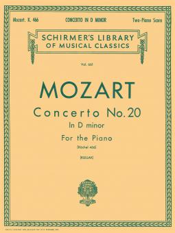 Concerto No.20 K466 D Minor 2 Pianos 4 Hands 