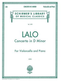 Concerto D Minor Cello/Piano 
