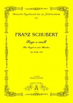 Fuge Emoll Für Orgel Zu Vier Händen, op. 152 