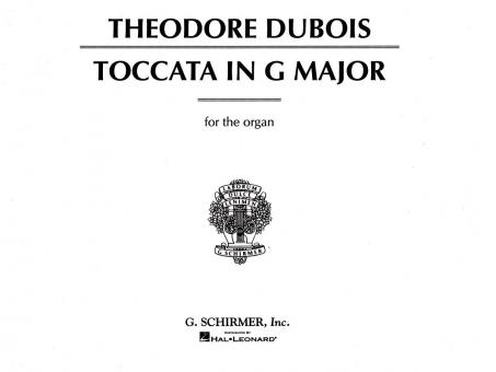 Toccata in G Major Organ 