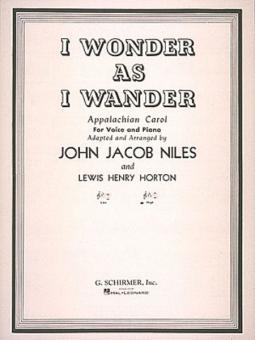 I Wonder As I Wander 
