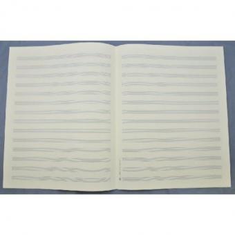 Notenpapier Quart-Format hoch (27x34) 14 Systeme 