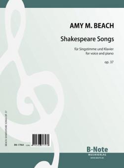 Shakespeare Songs for voice and piano op.37 