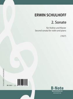 Second sonata for violin and piano (1927) 