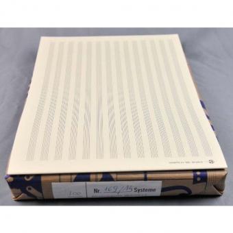 Notenpapier Din A4 quer (29,7x21) 14 Systeme 
