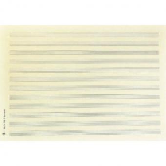 Notenpapier Din A4 quer (29,7x21) 12 Systeme 