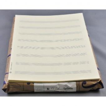 Notenpapier Din A4 hoch (21x29,7) 8 Systeme 