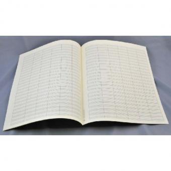 Notenpapier Quart-Format hoch (27x34) 24 Systeme mit Taktstrichen 