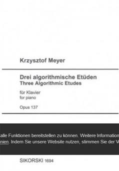 3 algorithmische Etüden op. 137 
