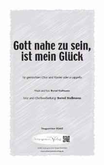 Gott nahe zu sein, ist mein Glück 