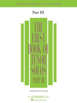 The First Book of Tenor Solos Part 3 