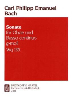 Sonata G Minor Wq 135 