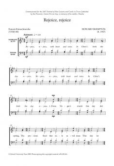Rejoice, rejoice 