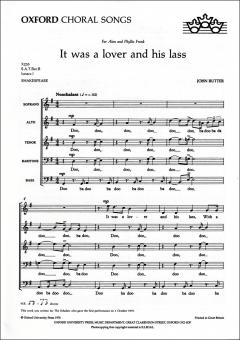 It was a lover and his lass 