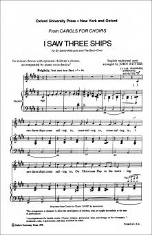I saw three ships 
