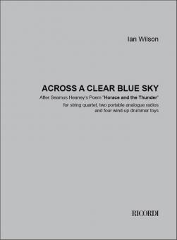 Across a clear blue sky 