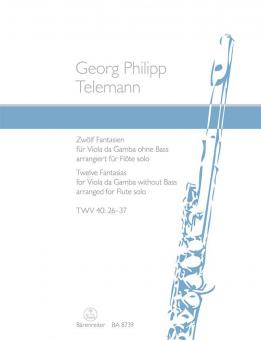 12 Fantasias for Viola da Gamba without Bass TWV 40:26-37 Standard