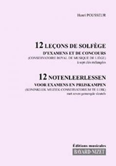 12 leçons de solfège de concours - Chant 7 clés 