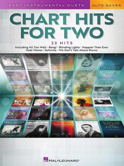Chart Hits for 2 Alto Saxes 