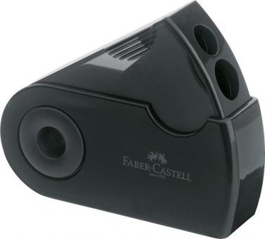 Spitzer Doppelspitzdose Sleeve schwarz 