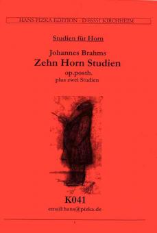 Zehn Horn Studien op. post. (plus zwei Studien) 