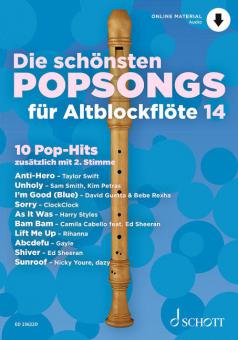 Die schönsten Popsongs für Alt-Blockflöte 14 
