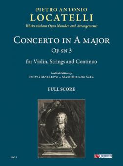 Concerto in A major op-sn 3 