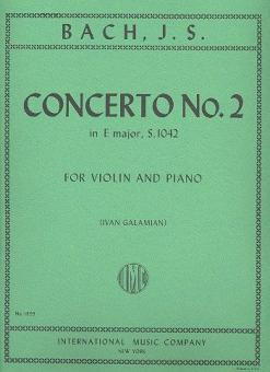 Concerto No. 2 E major BWV 1042 