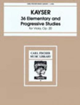 36 Elementary and Progressive Studies op. 20 