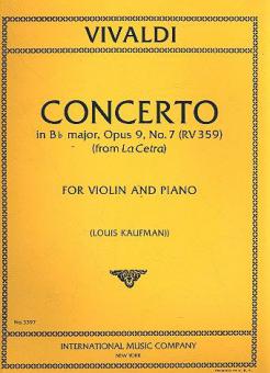 Violin Concert B flat major op. 9/7 RV359 