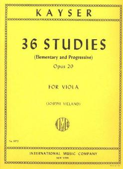 36 Studies op. 20 