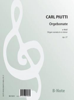 Organ sonata in e minor op.27 