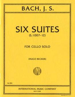 Six Cello Suites BWV1007-1012 