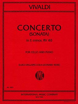 Concerto in E minor 