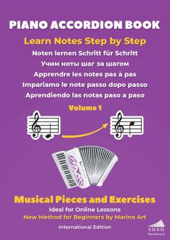 Piano Accordion Book - Noten lernen Schritt für Schritt 1 