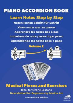 Piano Accordion Book - Noten lernen Schritt für Schritt 2 