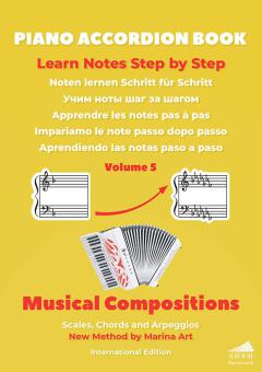 Piano Accordion Book - Noten lernen Schritt für Schritt 5 