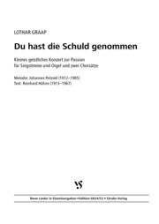 Du hast die Schuld genommen 