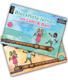 Blockflöte lernen mit Lotti & Ben! 1 + 2 (im Set) 