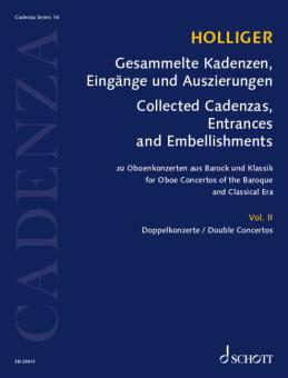 Collected Cadenzas, Embellishments and Arrangements 16/2: Double Concertos Standard