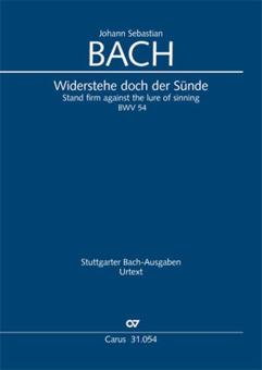 Stand firm against the lure of sinning BWV 54 Download