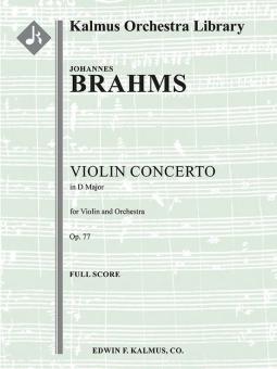 Concerto for Violin D Maj Op 77 