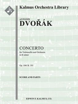 Concerto for Cello in B minor, Op. 104/B. 191 